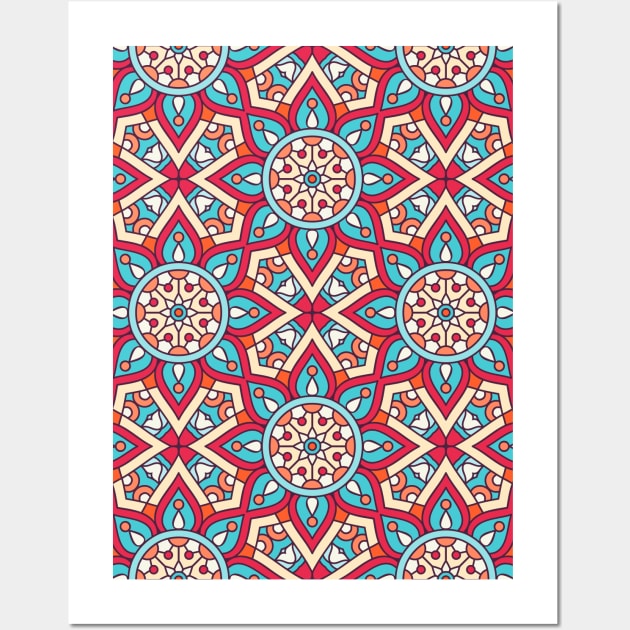 Ornamental floral mandala pattern #8 Wall Art by GreekTavern